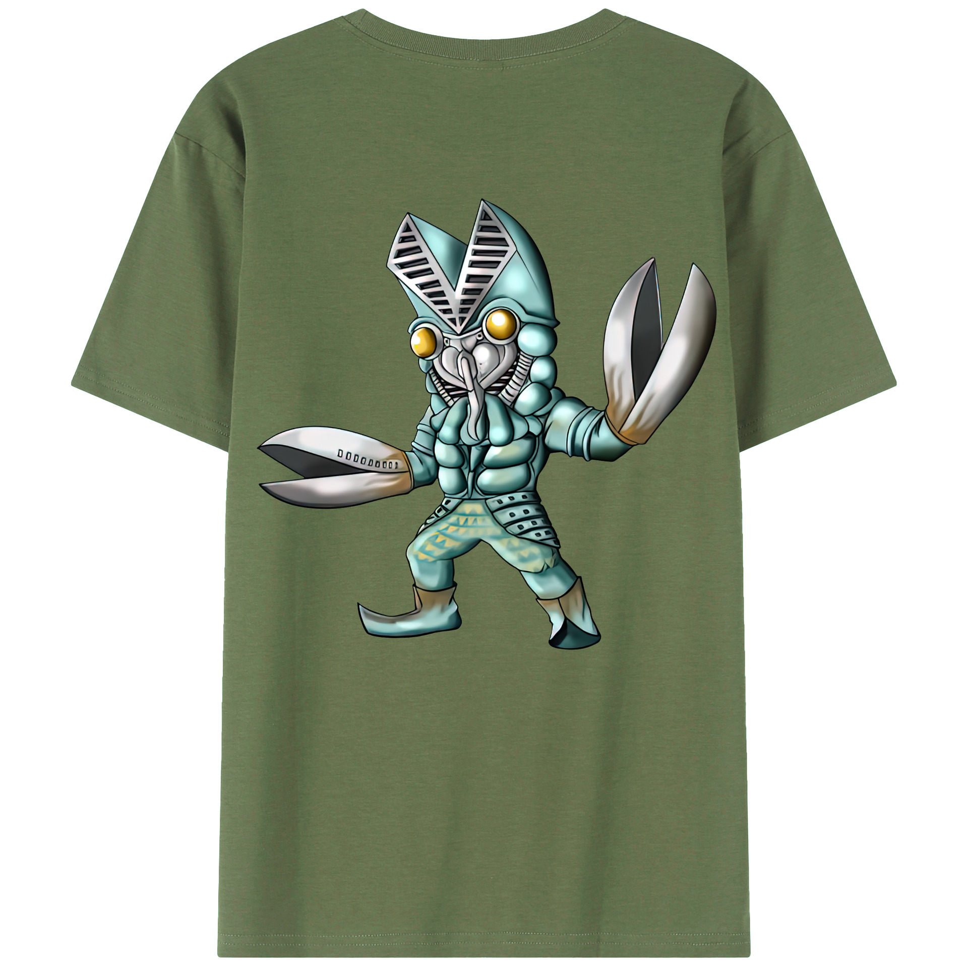 （画像用） ウルトラマン Ultraman 綿100％ メンズ半袖Tシャツ（バックプリント） 通気性